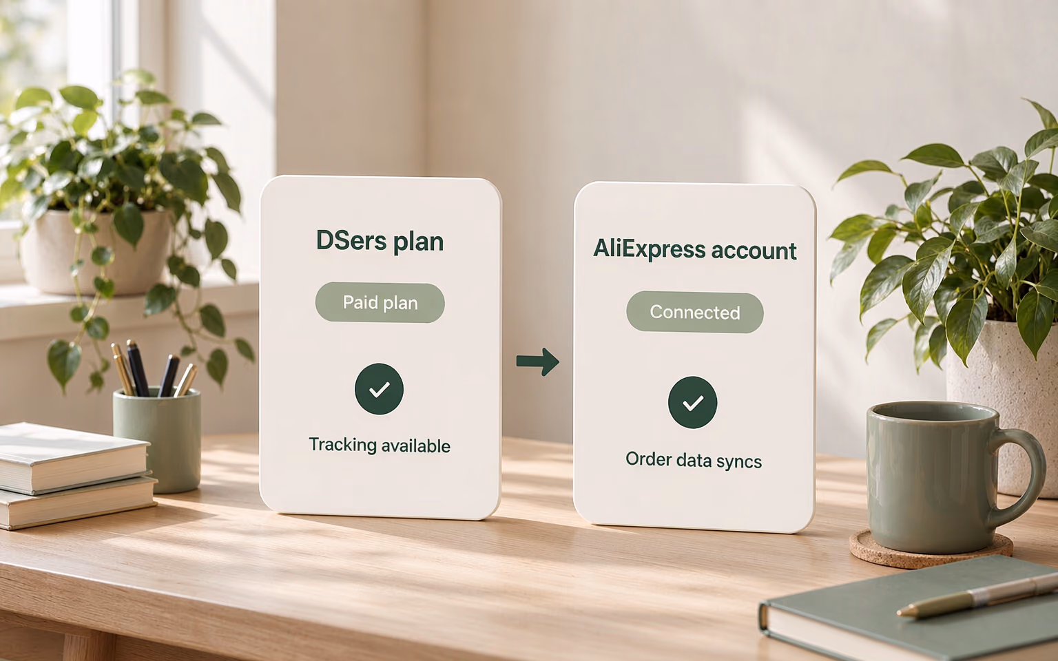 Paid DSers plan and connected AliExpress account make shipment tracking available
