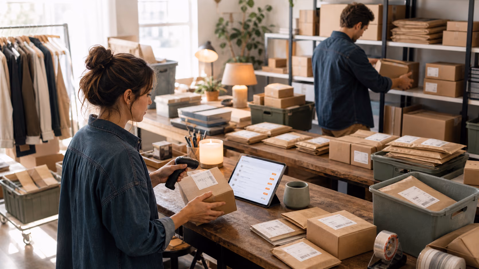 Ecommerce team coordinating customer orders and fulfillment
